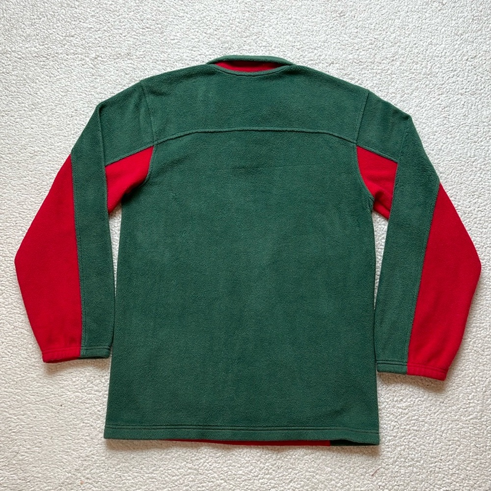 Vintage 90s/Y2K Reebok NHL Minnesota Wild Cut & Sew Embroidered 1/4 Zip Fleece - Picture 7 of 7